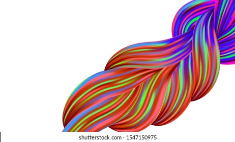 Light Template for Cover, Poster, Banner, Greeting Card. Modern Digital Pattern with Rainbow Brush Strokes. Creative Neon Pink, Blue, Violet Background. Abstract Realistic Minimal Watercolor Layout.