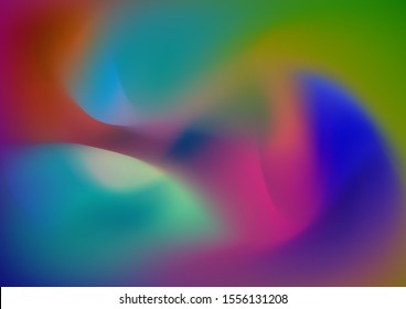 Light Template for Cover, Poster, Banner, Greeting Card. Minimal Watercolor Layout. Modern Digital Pattern with Fluid Shapes. Abstract Curves and Lines. Creative Neon Pink, Blue, Violet Background.