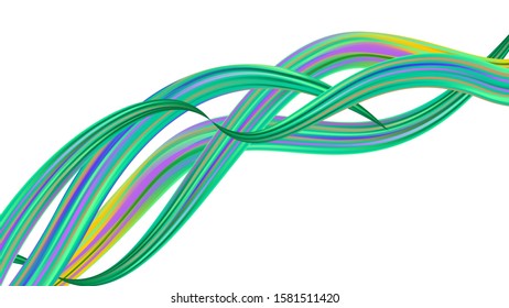 Light Template for Cover, Poster, Banner, Greeting Card. Minimal Watercolor Layout. Abstract Realistic Modern Digital Pattern with Rainbow Brush Strokes. Creative Neon Pink, Blue, Violet Background.