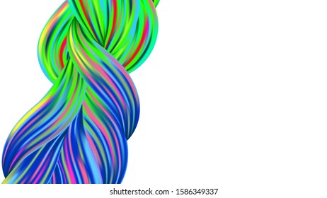 Light Template for Cover, Poster, Banner, Greeting Card. Minimal Watercolor Layout. Abstract Realistic Modern Digital Pattern with Rainbow Brush Strokes. Creative Neon Pink, Blue, Violet Background.