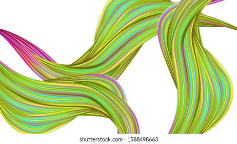 Light Template for Cover, Poster, Banner, Greeting Card. Minimal Watercolor Layout. Creative Neon Pink, Blue, Violet Background. Modern Digital Pattern with Rainbow Brush Strokes. Abstract Realistic