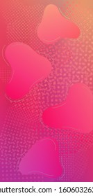 Light Template for Cover, Poster, Banner, Greeting Card. Creative Neon Pink Background. Minimal Cover Layout. Abstract Bubbles in Memphis Style. Modern Digital Pattern with Fluid Shapes.