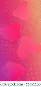 Light Template for Cover, Poster, Banner, Greeting Card. Minimal Cover Layout. Modern Digital Pattern with Fluid Shapes. Creative Neon Pink Background. Abstract Bubbles in Memphis Style.