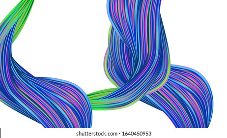 Light Template for Cover, Poster, Banner, Greeting Card. Modern Digital Pattern with Rainbow Brush Strokes. Minimal Watercolor Layout. Creative Neon Pink, Blue, Violet Background. Abstract Realistic