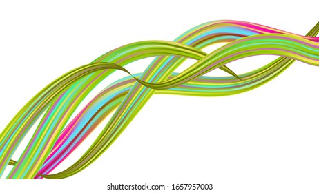 Light Template for Cover, Poster, Banner, Greeting Card. Creative Neon Pink, Blue, Violet Background. Abstract Realistic Modern Digital Pattern with Rainbow Brush Strokes. Minimal Watercolor Layout.