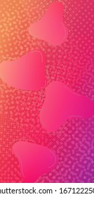 Light Template for Cover, Poster, Banner, Greeting Card. Abstract Bubbles in Memphis Style. Creative Neon Pink Background. Minimal Cover Layout. Modern Digital Pattern with Fluid Shapes.