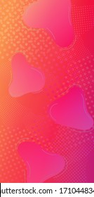 Plantilla ligera para tapa, afiche, banner, tarjeta de felicitación. Diseño mínimo de la tapa. Patrón digital moderno con formas fluidas. Fondo Creativo Neon Rosa. Burbujas abstractas al estilo Memphis.