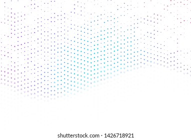 Light template with crystals, triangles. Abstract gradient illustration with triangles. Pattern for commercials.