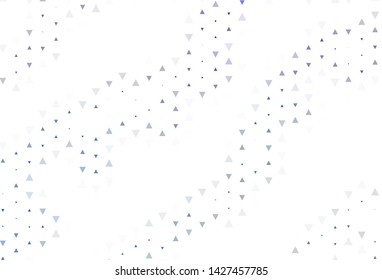 Light template with crystals, triangles. Abstract gradient illustration with triangles. Pattern for websites.