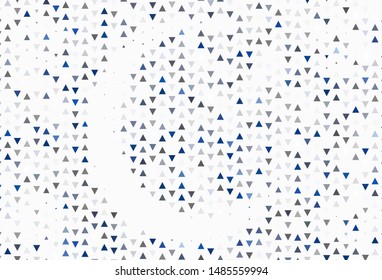 Light template with crystals, triangles. Abstract gradient illustration with triangles. Pattern for commercials.