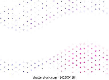 Light template with crystals, triangles. Decorative design in abstract style with triangles. Pattern for booklets, leaflets