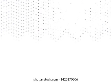 Light template with crystals, triangles. Modern abstract illustration with colorful triangles. Pattern for websites.