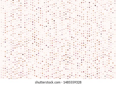 Light template with crystals, triangles. Modern abstract illustration with colorful triangles. Modern template for landing page.