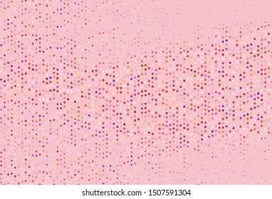 Light template with crystals, triangles. Modern abstract illustration with colorful triangles. Template for wallpapers.