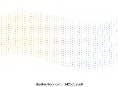 Light template with crystals, triangles. Triangles on abstract background with colorful gradient. Pattern for booklets, leaflets