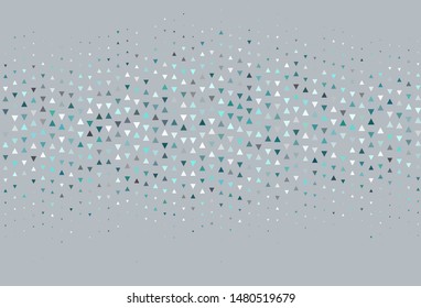 Light template with crystals, triangles. Triangles on abstract background with colorful gradient. Pattern for commercials.