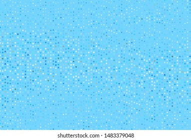 Light template with crystals, triangles. Triangles on abstract background with colorful gradient. Smart design for your adverts.