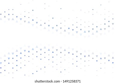 Light template with crystals, triangles. Triangles on abstract background with colorful gradient. Modern template for landing page.