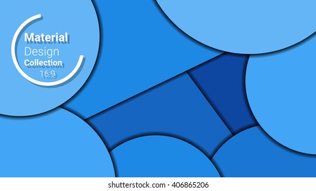 light template for presentation in 16:9 format. vector illustration. designed for business background, education, web, brochure. abstract creative concept layout template in blue colors.