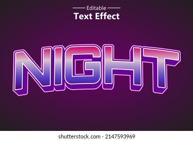 light text effect with purple color editable for logo.