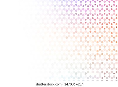 Light texture with disks. Abstract illustration with colored bubbles in nature style. Pattern for futuristic ad, booklets.