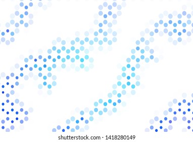 Light texture with disks. Beautiful colored illustration with blurred circles in nature style. Design for your business advert.