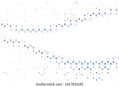 Light texture with disks. Blurred decorative design in abstract style with bubbles. New template for your brand book.