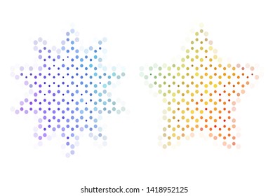 Light texture with disks. Blurred decorative design in abstract style with bubbles. Pattern for textures of wallpapers.