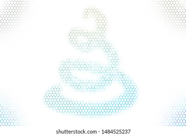 Light texture with disks. Blurred decorative design in abstract style with bubbles. Pattern for beautiful websites.