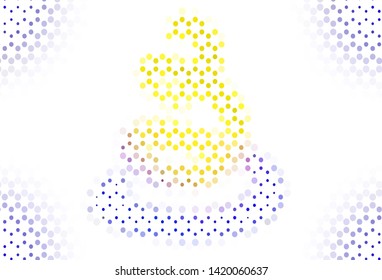 Light texture with disks. Glitter abstract illustration with blurred drops of rain. Pattern for ads, leaflets.