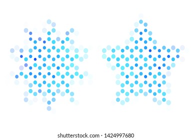 Light texture with disks. Glitter abstract illustration with blurred drops of rain. Pattern for textures of wallpapers.