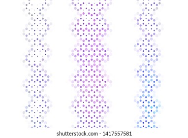 Light texture with disks. Illustration with set of shining colorful abstract circles. Pattern for futuristic ad, booklets.
