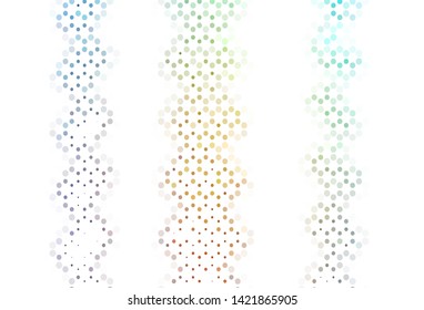 Light texture with disks. Modern abstract illustration with colorful water drops. Pattern for textures of wallpapers.