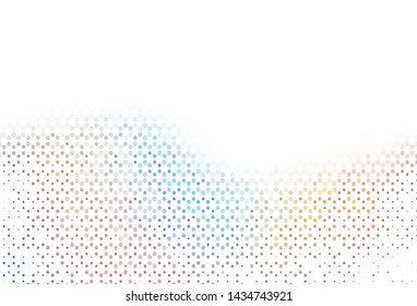 Light texture with disks. Modern abstract illustration with colorful water drops. New template for your brand book.