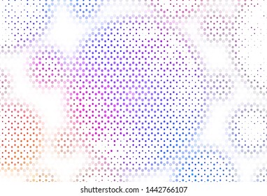 Light texture with disks. Modern abstract illustration with colorful water drops. Pattern for ads, leaflets.