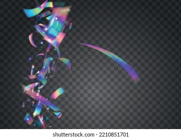 Light Texture. Transparent Glitter. Retro Realistic Backdrop. Shiny Prism. Glitter Foil. Glitch Tinsel. Pink Metal Sparkles. Bright Art. Blue Light Texture
