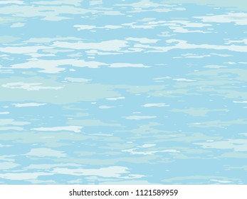 The light texture of the water. Abstract natural background with different shades of blue. Vector illustration