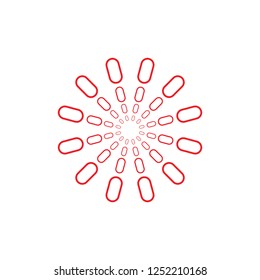 light thin lines art logo vector
