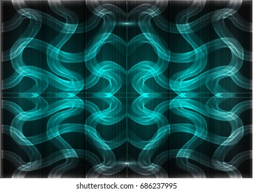 Light thin lines on a turquoise background