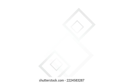 Light Tile Technology Vector  Background. Architecture Element Banner. Gray Trendy Template. Grey Minimal Frame.