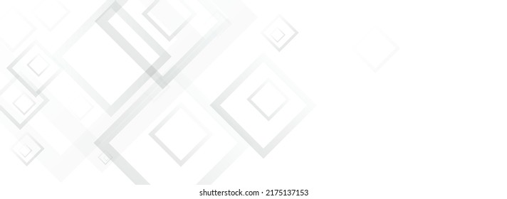 Light Tile Technology Vector Panoramic Background. Shape Element Backdrop. Gray Creative Texture. Grey Contemporary Pattern.