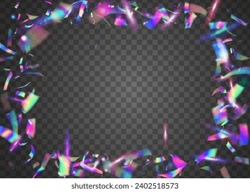 Tinsel claro. Elemento brillante. Unicornio Foil. Ilustración Disco Multicolor. Textura Cristal. Efecto carnaval. Cristal Art. Blue Metal Glare. Pink Light Tinsel