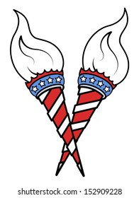 Light Torch - USA independence day