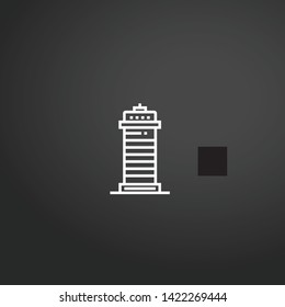 Light Tower vector icon. Light Tower concept stroke symbol design. Thin graphic elements vector illustration, outline pattern for your web site design, logo, UI. EPS 10.