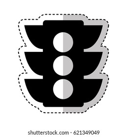 light traffic isolated icon