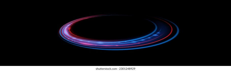 Light trail wave, fire path trace line, car lights, optic fiber and incandescence curve twirl png. road car headlights. Luminous red lines of speed. Light glowing effect. blue abstract motion lines.