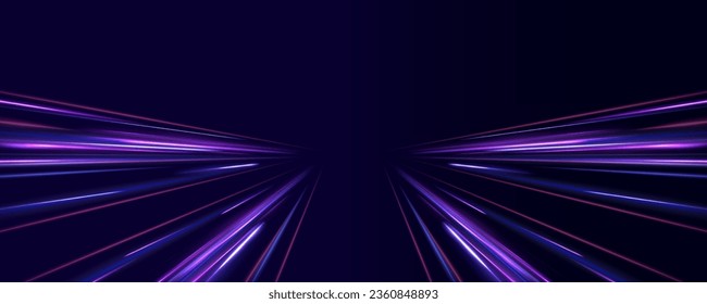 Light trail wave, fire path trace line, car lights, optic fiber and incandescence curve twirl. High speed road in night time abstraction. Sport car is made of polygons, lines and connected dots.	 svg