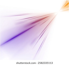 Light trail wave, fire path trace line, car lights, optic fiber and incandescence curve twirl. Big data traffic visualization, dynamic high speed, png, effect. Vector glowing lines air flow effect. 