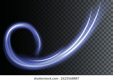  Light trail wave, fire path trace line, car lights, optic fiber and incandescence curve twirl. High speed road in night time abstraction. Sport car is made of polygons, lines and connected dots.