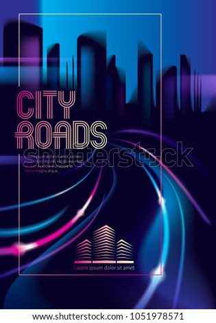 Similar – Image, Stock Photo Midnight Blues Town